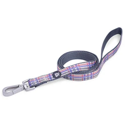 Image of Petface Check Pattern Dog Lead, Small, Cream