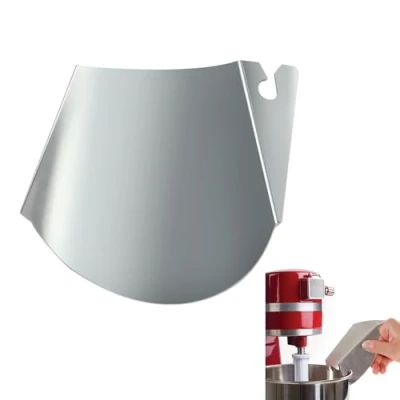 Image of Oudizz Mixer Pouring Chute Compatible with Kitchenaid Pasta Attachment Accessories for Stainless Steel Mixing Bowl, Silver