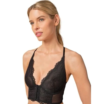 Image of Gossard Superboost Bralet Triangle bra, Women&#039;s, Size: 34B, Black