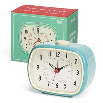 Image of Retro Blue Alarm Clock