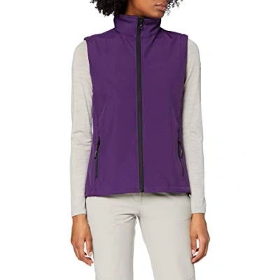 Image of Result Women&#039;s R232F Printable Softshell Bodywarmer Purple/Black, X Large/Size 16