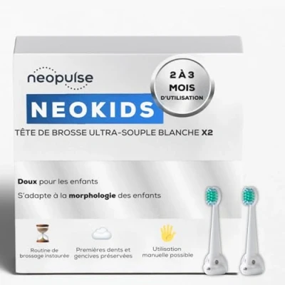 Image of NEOPULSE® Pack of 2 Ultra Soft Nylon Brush Heads Refills