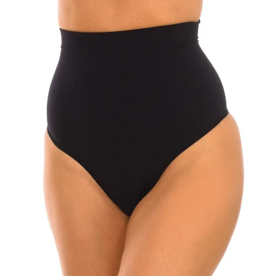 Image of Intimidea Womens Plus class high waist shaper thong 311289 woman Black Polyamide Size L/XL