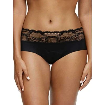 Image of Chantelle Hipster Lace Period Pants Black L 14
