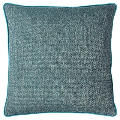 Image of Paoletti Blenheim Cushion Cover, Teal, 45 x 45cm