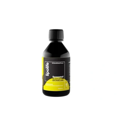 Image of LQB1 Liposomal Quercetin Bromelain Complex Innovation Absorption. UK Made. lipolife
