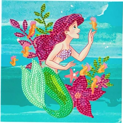 Image of Craft Buddy Crystal Art CCK DNY803 Ariel, 18x18cm Card