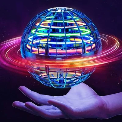 Image of Ivtivfu Flying Orb Ball Toys (Blue,2024), 360 Hover Boomerang Orb, Spinner Mini Drone, Magic Boys Girls Toys, Cool Stuff Gifts for Kids Aged 6 7 8 9 10 11 12 Year