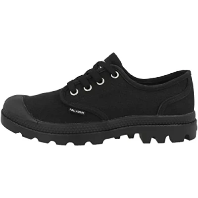 Image of Palladium Women&#039;s Pampa Oxford Sneaker, Black, 3 UK