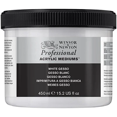 Image of Winsor &amp; Newton Acrylic White Gesso ACFAWG474, 450ml
