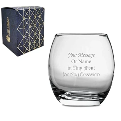 Image of Personalised Engraved 13oz Nouveau Tumbler, Gift Boxed, Personalise with Any Message