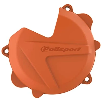 Image of Polisport KTM Clutch Cover Protector SX XC EXC XCW 250 (2 Strokes) 2012 2016 300 2013 16 Husqvarna TC TE 2014 16, Orange Motocross4u
