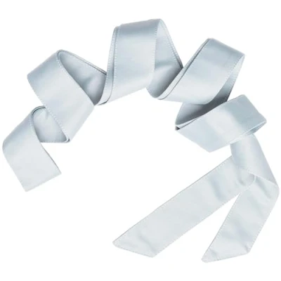 Image of Maya Deluxe Women&#039;s Belt Ladies Satin Sash Waist Tie Ribbon Bow Accessory for Bridesmaids Bridal Wedding Prom Evening Occasion, Ice Blue, L XL