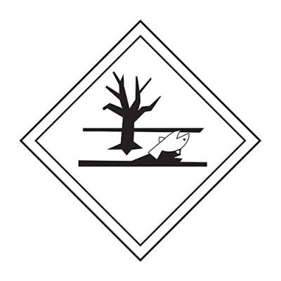 Image of Environmentally Hazardous Label Pack of 10 Self Adhesive Vinyl Sticker 250mm x