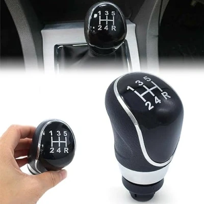 Image of XEBRAD 1pcs 5 Speed PU Leather Gear Shift Knob, for Ford, Fiesta MK7 2008 2013, Focus MK2 FL 2011, Mondeo MK4 2007 2013 Stick Knob