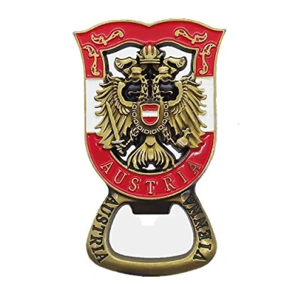 Image of Austria Fridge Magnet Bottle Opener Souvenir Gift Collection, Home &amp; Kitchen Decoration Magnetic Sticker, Refrigerator Beer