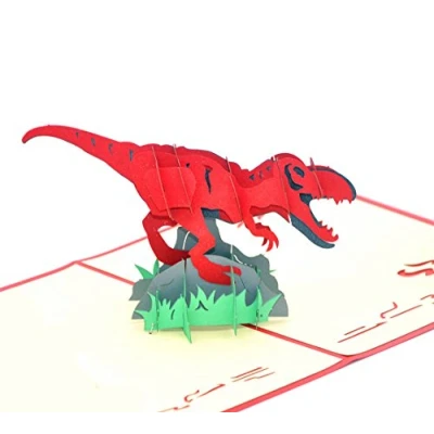 Image of Medigy 3D Pop Up Greeting Cards Blank for Most Occastions (Dinosaur)