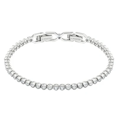 Image of Swarovski Women&#039;s Emily Bracelet Brilliant White Crystals with Rhodium Plating from the Collection