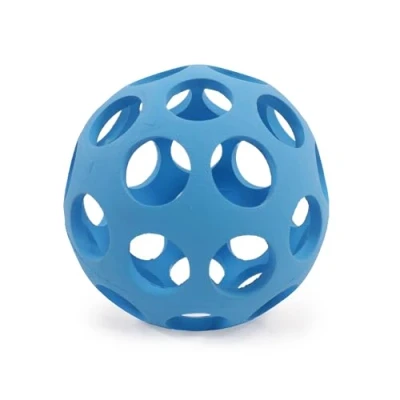 Image of Rosewood Rubber, Tough Chew Resistant, Lattice Football Dog Toy, Assorted Colours