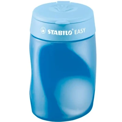 Image of STABILO Ergonomic Container Sharpener EASYsharpener 3 in 1 Left Handed Pack of Blue