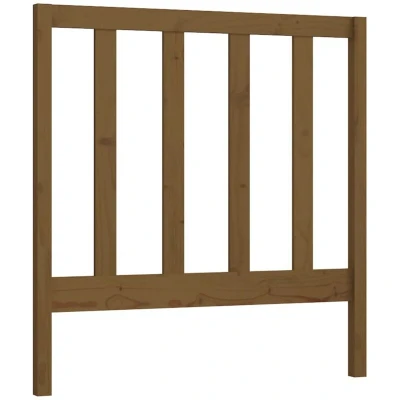Image of vidaXL Bed Headboard Honey Brown 95x4x100 cm Solid Wood Pine