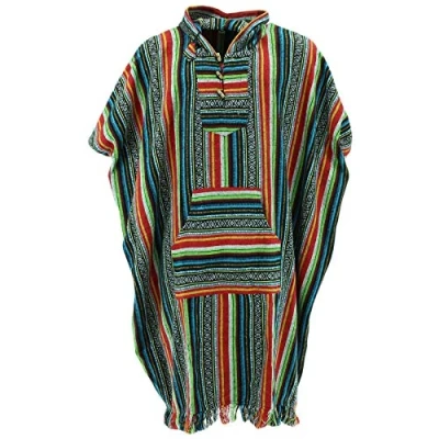 Image of Brushed Cotton Hooded Poncho Long by Loud Mexican Diamond