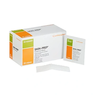 Image of Smith &amp; Nephew Medical Skin Prep Protective Wipes [420400] 50 Each (Pack of 2)