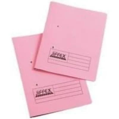 Image of Rexel Jiffex Transfer File A4 Pink (50 Pack)