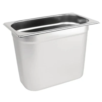Image of Vogue K823 Stainless Steel 1/4 Gastronorm Pan, 200 mm