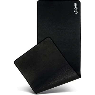 Image of InLine 55451S Mouse Pad XL Desk Blotter 900 X400 X 2 mm Black