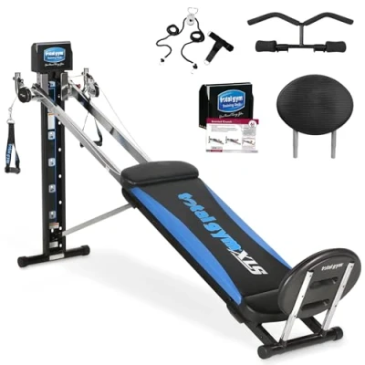 Image of Total Gym, Foldable, XLS, Multi Pilates Reformer, Home Gym Equipment, Over 150 Exercises On One Machine, Award Winning As Seen TV