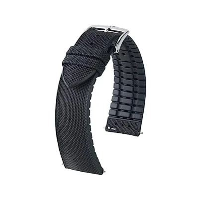 Image of BUZZUFY Hirsch Arne L black watch strap 20 mm 0925090050 2