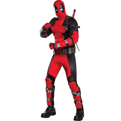 Image of Rubie&#039;s 811000STD000 Deadpool Fancy Dress, Men, Multicolour, STD