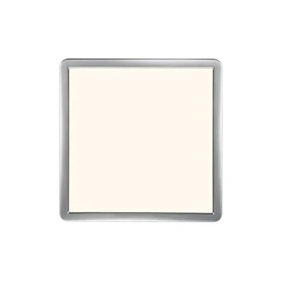 Image of Nordlux Oja 29 Square IP54 3000 4000K 3 Step Ceiling Light Chrome Indoor LED Homeware Lighting Décor 14.5W 220 240V Class 2 (Double Isolated)