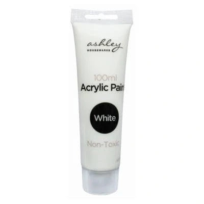 Image of White Acrylic Paint 100ml By Ashley