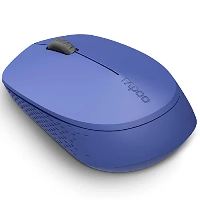 Image of Rapoo Wireless Optical Mouse Multi Mode Silent&quot;M100&quot; (Bluetooth, Computer Mouse, Design, with Buttons and Scroll Wheel) Blue