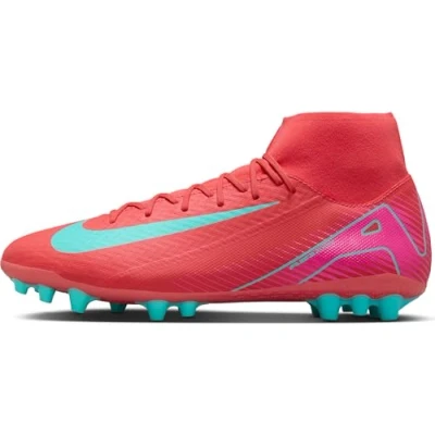 Image of Nike Performance ZM 10 Academy AG Moulded stud football boots, Size: 11, Ember glow/aurora green Textile/synthetics