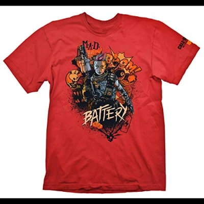 Image of Gaya Entertainment Call of Duty: Black Ops 4 T Shirt Battery Red Size XXL
