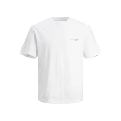 Image of Bestseller A/S Men&#039;s Jorvesterbro Back Tee SS Crew Neck Sn Polo Shirt, Bright White, M