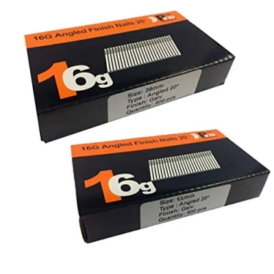 Image of Mixed Handy Packs Quantity 1000 Brad/Nails16 Gauge Angled for Paslode, Dewalt (32mm + 63mm 16 Gauge)