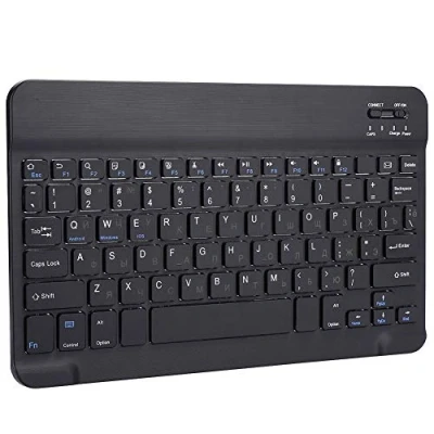 Image of Wireless Russian Keyboard, Portable Ultra slim BT 80 keys Multimedia Ergonomic Keyboard for Mobile Phone Desktop Tablet PC