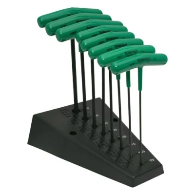 Image of Bondhus 33034 Set of 8 Star T Handles, Graduated Lengths, Sizes T9 T40