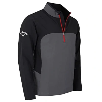 Image of Callaway Golf Mens Singtex Stormfleece Lite Sweater Caviar M