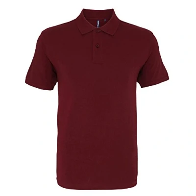 Image of Asquith &amp; Fox Men&#039;s Polo Shirt, Red (Burgundy 000), XX Large (Size:2XL)