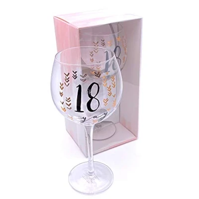 Image of Luxury 18th Birthday Gin Glass Gift Boxed
