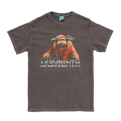 Image of Labyrinth Ludo Friend Vintage Wash Charcoal T Shirt
