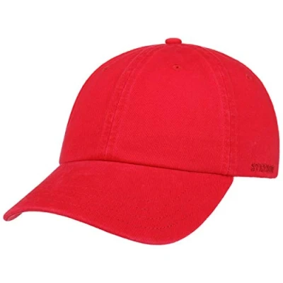 Image of Stetson Rector Baseball Cap Women/Men UV Protection Sun Metal Buckle, with Peak Summer Winter One Size Bordeaux