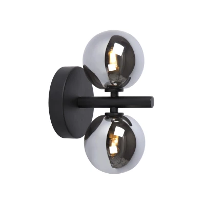 Image of Tycho Retro Wall Light 2xG9 Black