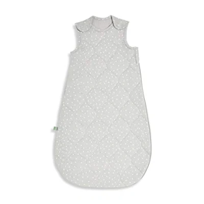 Image of Little Green Sheep Baby Sleeping Bag Luxury Organic Cotton Blend Bags with Side Zip Fastening Poppers, Meets British Safety Standard, Dove Rice, 2.5 Tog 0 6M