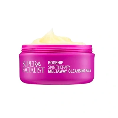 Image of Super Facialist Rosehip Meltaway Cleansing Balm Makeup Remover with Hyaluronic Acid &amp; Oil Nourishing and Moisturising Cleanser Smooth, Soft, Refreshed 100ml